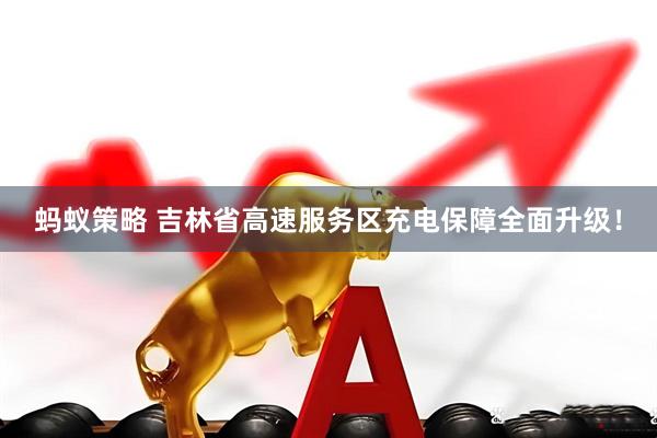 蚂蚁策略 吉林省高速服务区充电保障全面升级！
